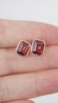 Tourmaline Bezel Ear Studs - 1542 TER