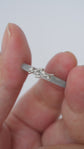 Vine Jade Ring - 14K White Gold
