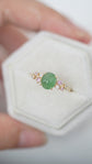 Green Jade Stardust Ring - 1534JRY