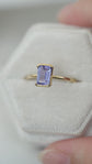 Tanzanite Corset Bezel Ring - 14K Yellow Gold 1568Y