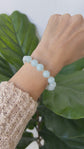 Aquamarine and Jade Bracelet B2531