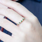 Milestone Ring with Tsavorite Garnet and Diamonds