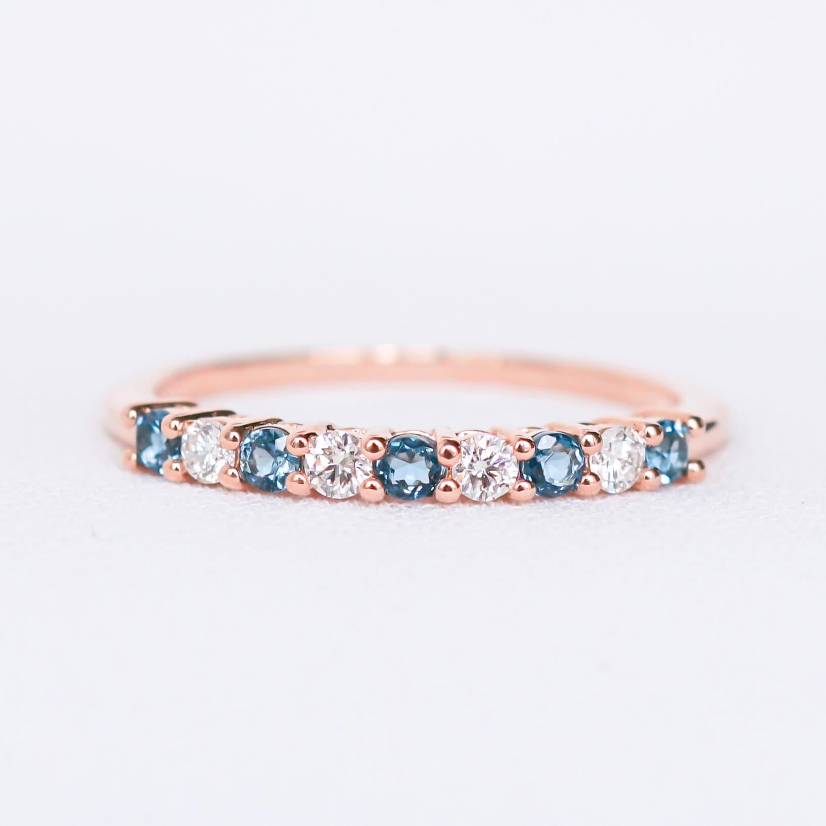 Milestones Coin Rings Rings Milestone Ring with Topaz and Diamonds – JL Heart Online