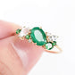 Bouquet De Fleurs Ring in 14K - Emerald