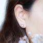 Morganite Angel Wings Earrings - 18K Rose Gold 1327MER