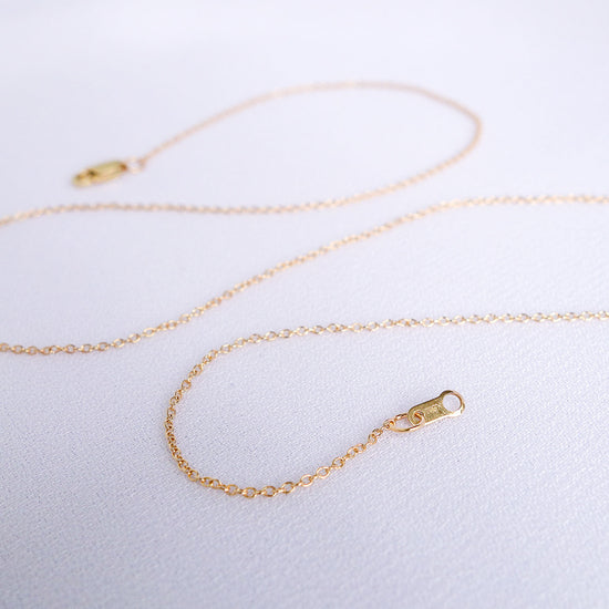 14K Solid Yellow Gold Chain