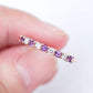 Milestone Ring with Amethyst and Diamonds