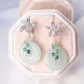 Jade with Grandiederite Vine and Orchid Earrings