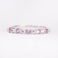 Milestone Ring with Pink Sapphire and Diamonds