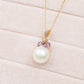 Baroque Pearl Birthstone Necklace - February