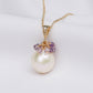 Baroque Pearl Birthstone Necklace - February