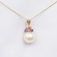 Baroque Pearl Birthstone Necklace - February