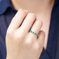 Tiny African Jade Bead Ring