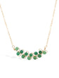 African Jade Vine Bar Necklace - Delicate Chain