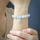 Arctic Blue Jade Bracelet B2123