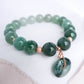 Forest Green Jade Bracelet B2129