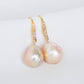 Blush Baroque Pearls Hook Earrings - BPE22