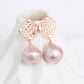 Blush Baroque Pearls with Peranakan Ear Studs - BPE70