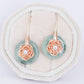 Camellia Hook Jade Earrings CHE11R