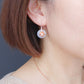 Camellia Hook Jade Earrings CHE1R