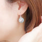 Camellia Hook Jade Earrings CHE41S