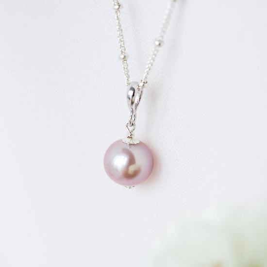 Deluxe Lilac Pearl Necklace - DPN1