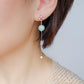 Green Jade with Diamond Ear Studs