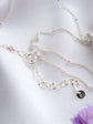 Lavender Jade Necklace with Curved Peranakan Tile and Spinel Vine