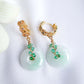 Intricate Ear Hoops and Jade with Green Onyx Vine