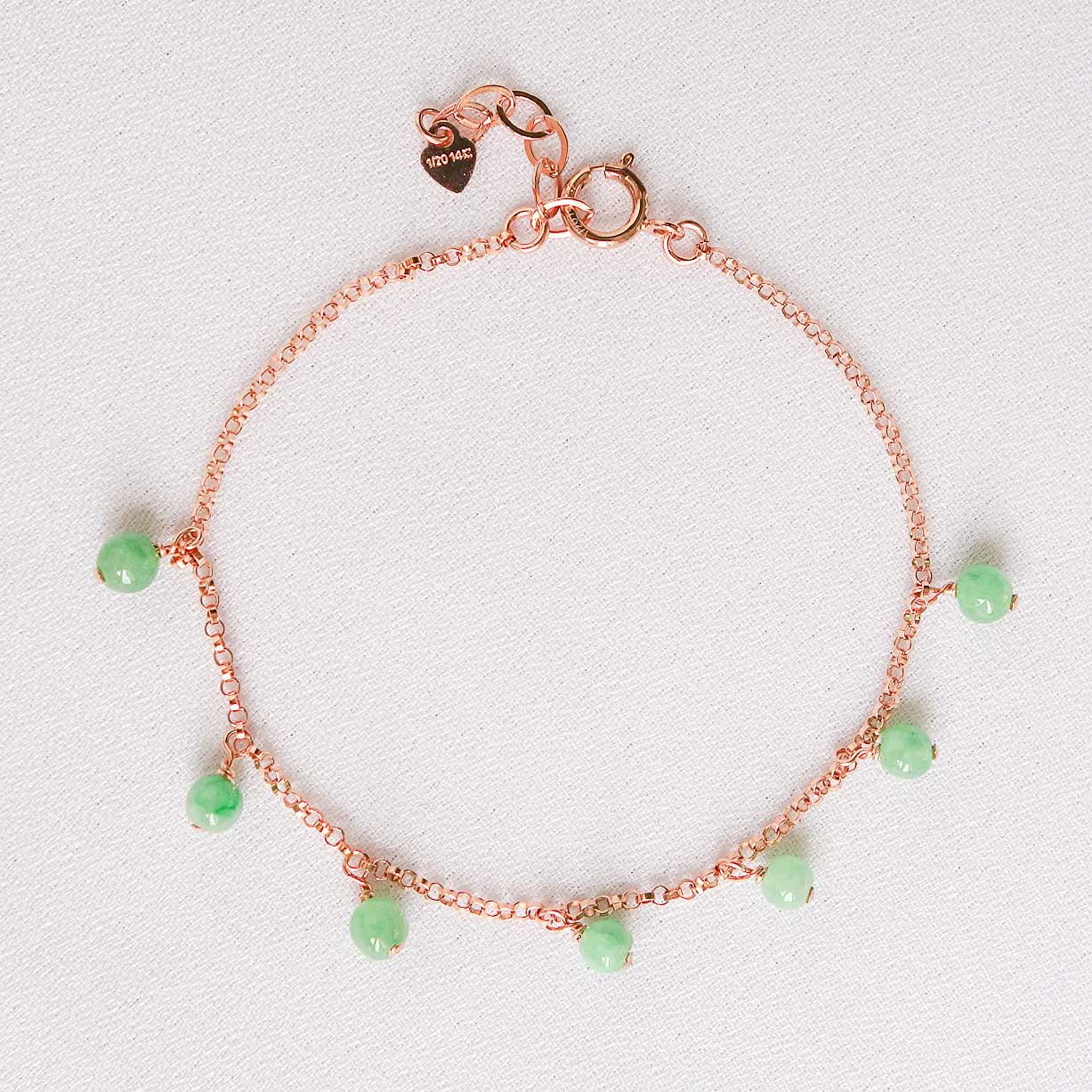 Dangling Jade Bracelet JL Heart Online