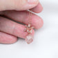 Faceted Strawberry Quartz with Orchid Pendant Necklace - FSJN1