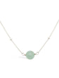 Floating Jade Necklace - Ball Chain