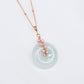 Light Green Jade with Pink Pearl Vine Necklace GVN16R