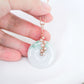 Unique Green Jade with Pink Pearl Vine Necklace GVN17R