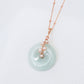 Light Green Jade with Pink Pearl Vine Necklace GVN18R