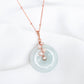 Light Green Jade with Pink Pearl Vine Necklace GVN18R