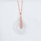 Lilac Jade with Pink Pearl Vine Necklace GVN7R