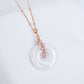 Lilac Jade with Pink Pearl Vine Necklace GVN7R