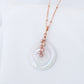 Lilac Jade with Pink Pearl Vine Necklace GVN7R