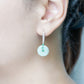 Jade with Sleek Turquoise Vine Hook Earrings - HJE15S