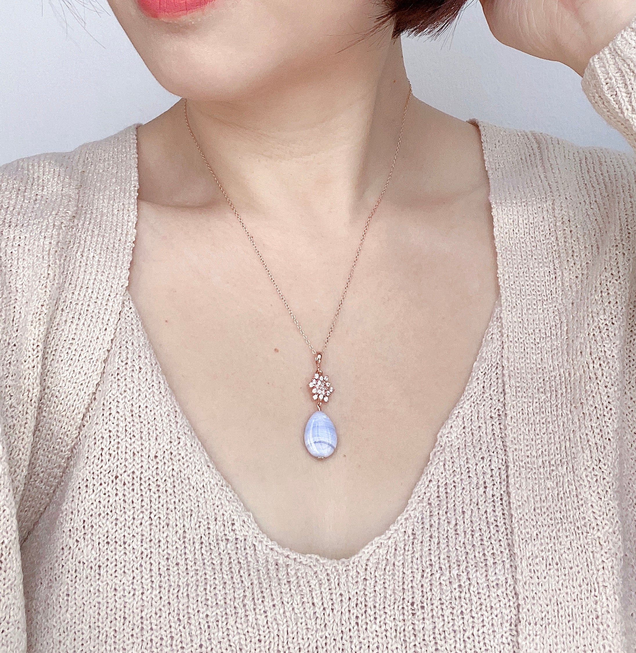 Agate necklaces on sale