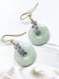 Jade with Tanzanite Vine Earrings