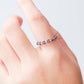 Tiny Iolite Bead Ring