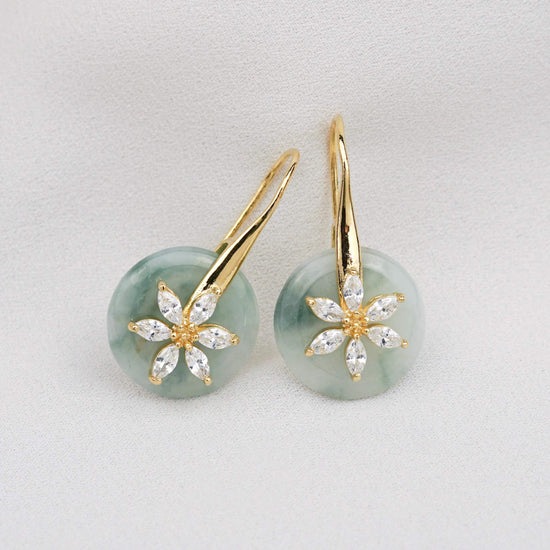 Daisy Hook Jade Earrings JD13