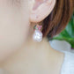 Baroque Pearls Hook Earrings with Tourmaline Cluster MP3