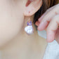 Baroque Pearls Hook Earrings with Amethyst Cluster MP6