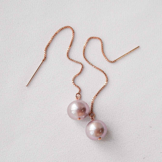 Petite Pearl Ear Threaders OP29