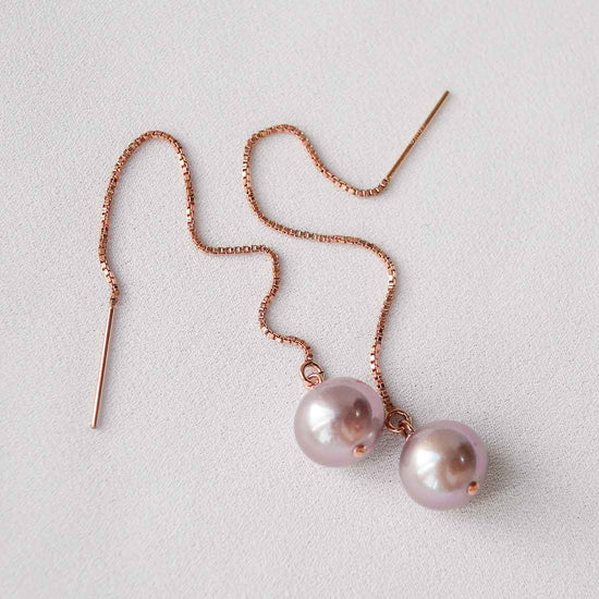 Petite Pearl Ear Threaders OP29