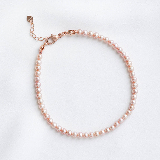 Tiny Blush Pearl Bracelet - 3mm