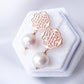 Peranakan Ear Studs with Luxe Pearls